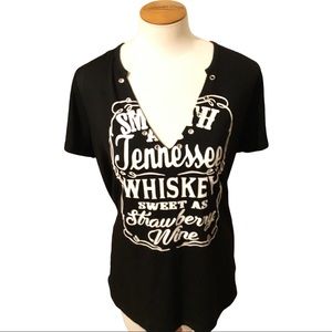 Smooth as Tennessee Whiskey T-shirt XL